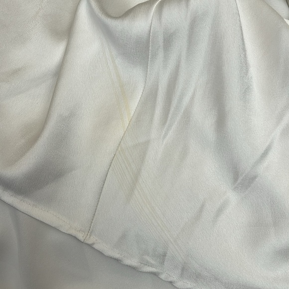 Show Me Your MuMu Verona Cowl Neck Slip Midi Dress in Ivory Luxe Satin Size M - Picture 13 of 14